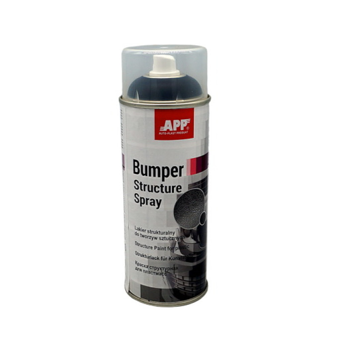 Купити Структурна фарба для бамперів чорна Structure Paint spray New Line APP 210411, 400мл в Україні