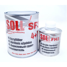 Грунт акриловий SOLL SF3 4+1 HS, (1л.+затв.0,25л.) Білий 