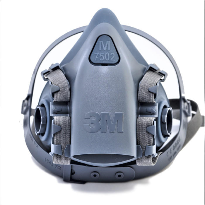 Купити Напівмаска 3M 7502 силіконова, середня М, (оригінал з голограмою та фільтрами) в Україні