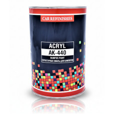 Фарба структурна для бампера CS System АК-440, чорна, 1л
