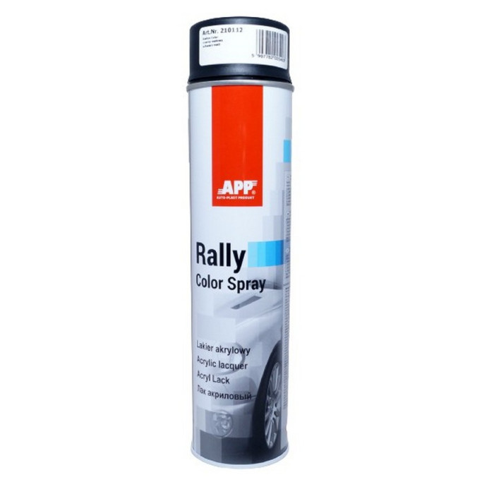 Купити Фарба акрилова в аерозолі APP Rally Color, чорна матова 600мл (арт. 210112) в Україні