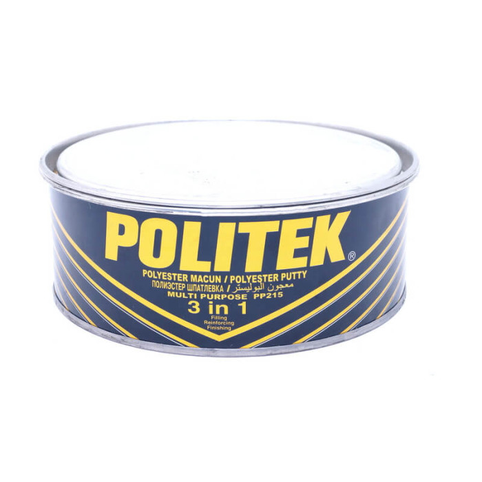 Купити Шпаклівка комбінована (фінішна + мікроволокно) POLITEK 3 in 1 (MINT-GREEN) 900 г в Україні