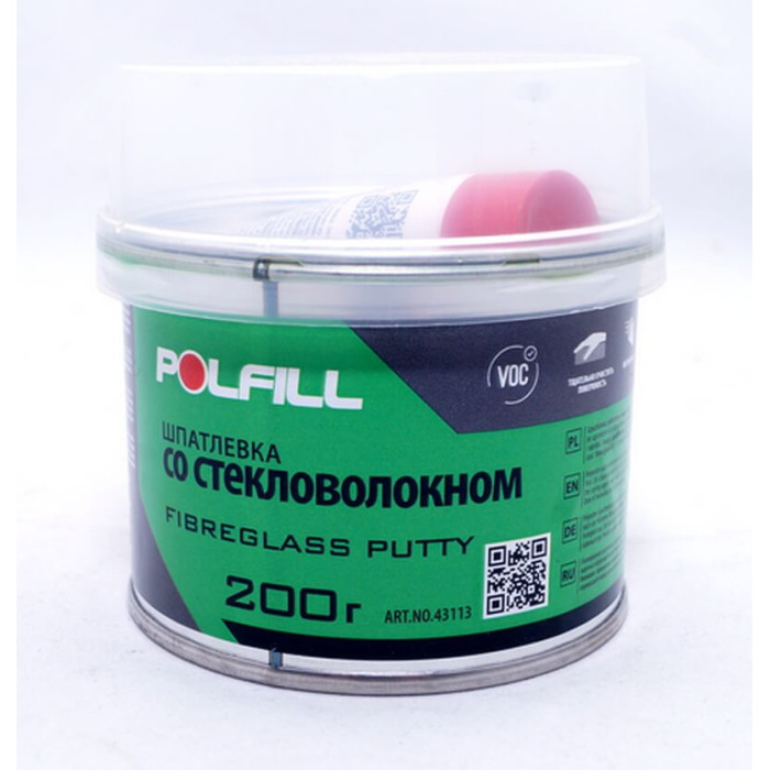 Купити Шпаклівка зі скловолокном Polfill, 0,2 кг в Україні