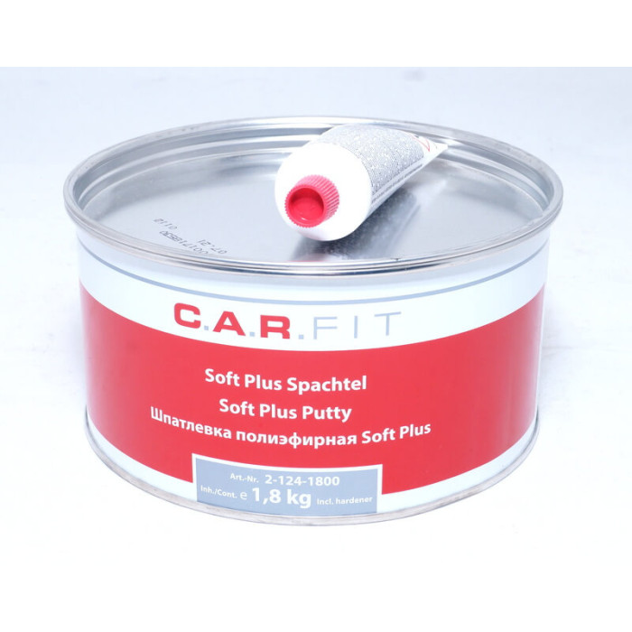 Купити Шпаклівка поліефірна легка Soft Plus 1.8 кг CARFIT (2-124-1800) в Україні.