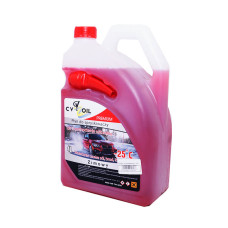 Омивач скла зимовий 4л -25с CV OIL (червоний) з лійкою
