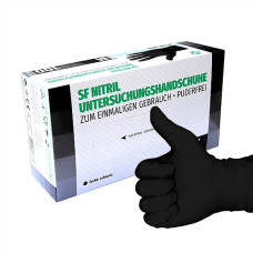Рукавички нітрилові чорні ціна за пару (100шт в упаковці) Medical M