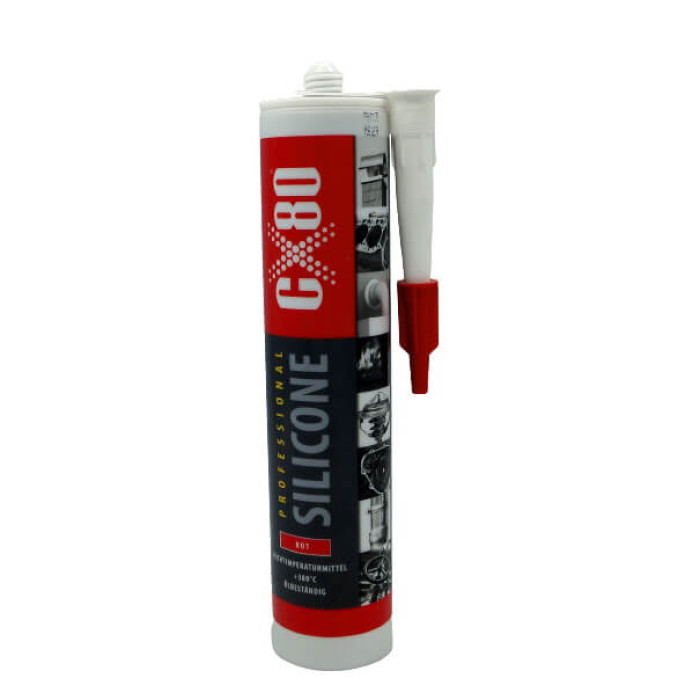 Купити Герметик прокладки CX-80 SILICONE PROFESIONAL 310 мл (red)-Premium / червоний (310 RD) в Україні