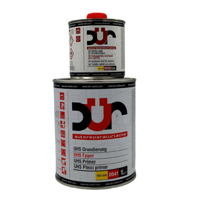 Купити Грунт акриловий UHS DUR 4+1 (1л) D541 сірий + відп. D222 (0,25л) в Україні.