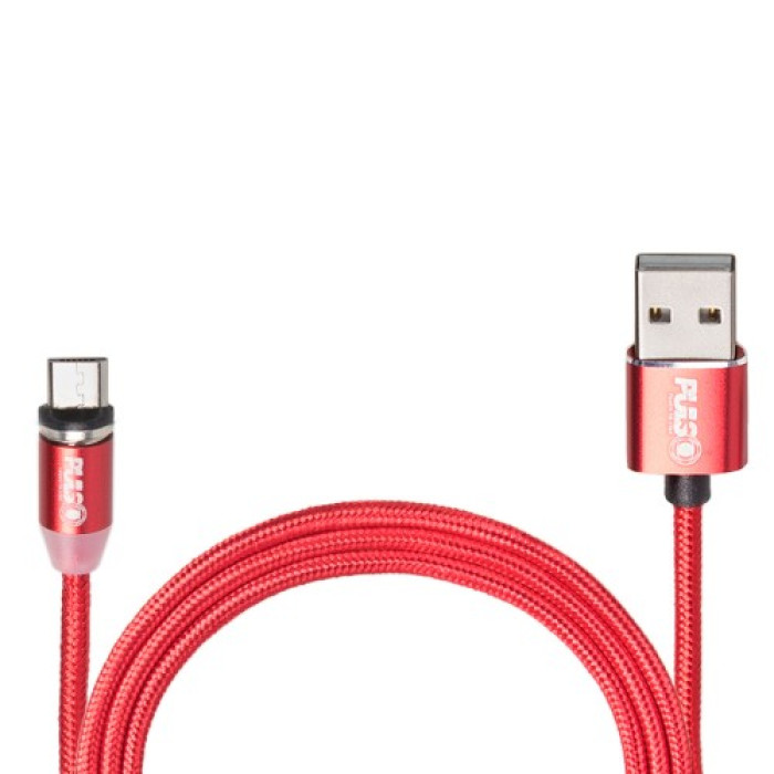 Купити Кабель магнітний PULSO USB - Micro USB 2,4А, 2m, red (MC-2302M RD) в Україні