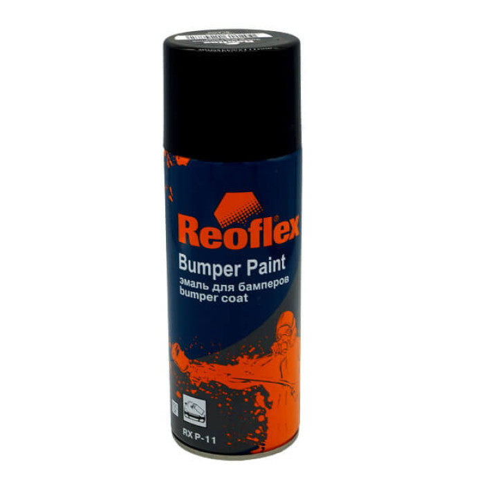 Купити Фарба для бампера REOFLEX RX P-11 чорна 400 мл в Україні