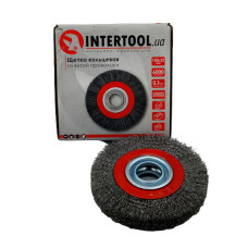 Щітка кільцева з рифленого дроту INTERTOOL 150 мм*32 мм