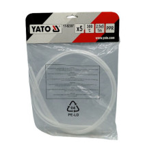 Прутки поліпропіленові для зварювання пластику YATO 2,5*5 мм, L=1. T-300C(білі)