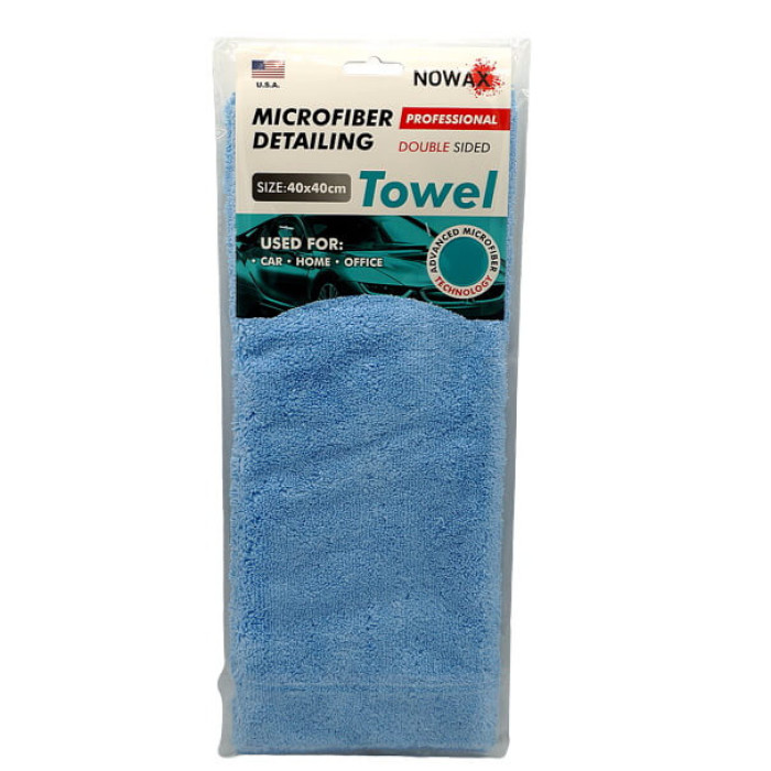 Серветка мікрофібра NOWAX NX68442, блакитна, 40x40 см в Україні.