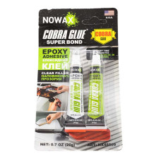 Клей епоксидний двокомпонентний прозорий 20g Super Bond Cobra glue NOWAX