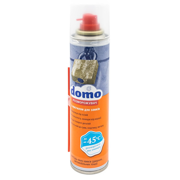 Купити Розморожувач зі змащенням для замків антилід DOMO 150 мл (XD 10086) в Україні