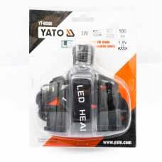 Ліхтар на чоло YATOl 3-функціі,3 батар.ААА 1 LED/3w