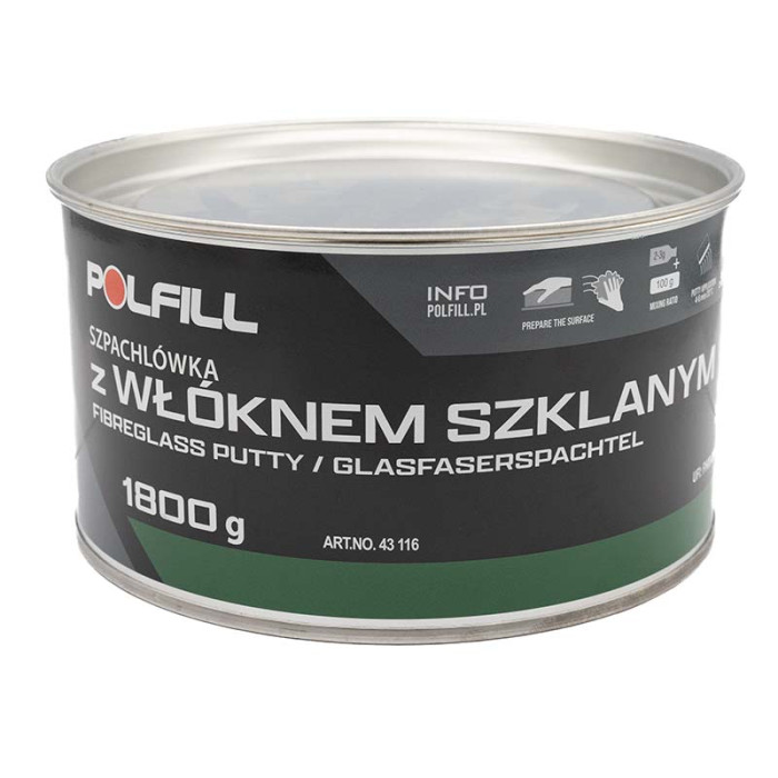 Купити Шпаклівка зі скловолокном Polfill з отв.1,8 кг. в Україні