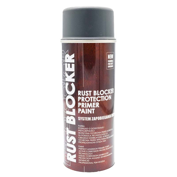 Купити Аерозольна фарба Deco Color 4в1 Rust Blocker RAL 7016 антрацитова 400мл в Україні