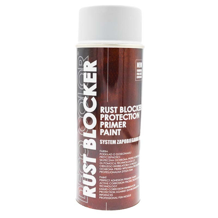 Купити Фарба аерозольна Deco Color 4в1 Rust Blocker RAL 7035 світло-сіра 400мл в Україні