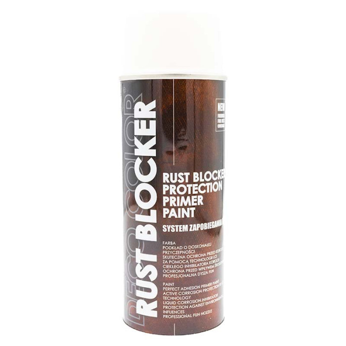 Купити Аерозольна фарба Deco Color 4в1 Rust Blocker RAL 9010 біла 400мл в Україні
