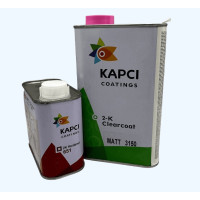 Лак акриловий напівматовий KAPCI 3150 2K 1л +затвердник 651 2K Kapci 0.5л