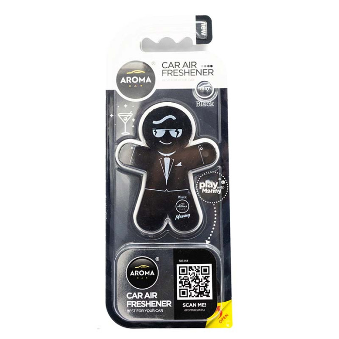 Ароматизатор для авто Aroma Car Manny Black 92993 в Україні.