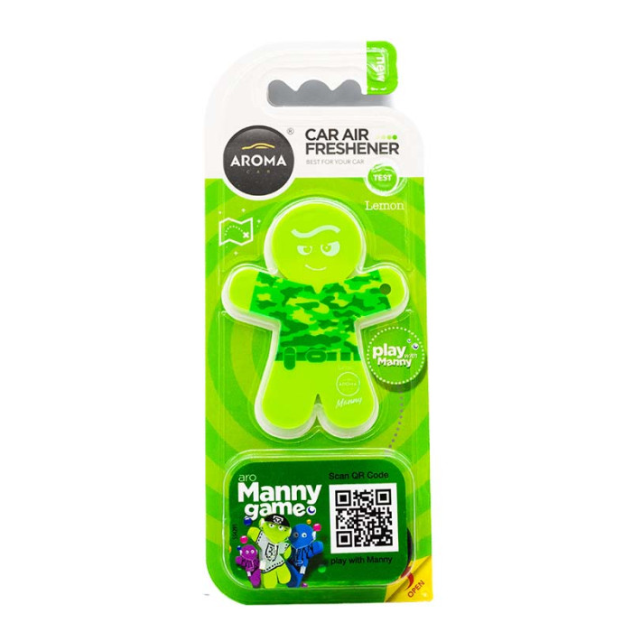 Ароматизатор для авто Aroma Car Manny Lemon 92995 в Україні.