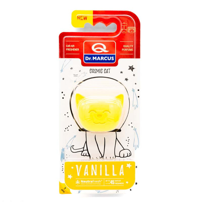 Купити Ароматизатор Dr. Marcus Cosmic Cat Vanilla (Ваніль) кліпси на дефлектор (949) в Україні.