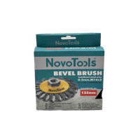 Щітка конусна з пучками крученого дроту NovoTools 125 мм М14 (арт. NTBWBB12514ST)
