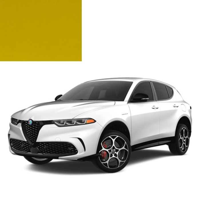 Купити Фарба за кодом акрилова жовта 509A GIALLO PROTOTIPO для автомобілів Alfa Romeo в Україні