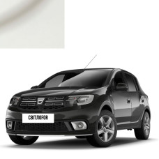 Краска по коду акриловая белая QM1 WHITE для автомобилей Dacia