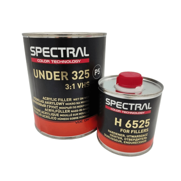 Купити Грунт акриловий чорний 3+1 0,75л + затверджувач Novol SPECTRAL UNDER 325 P5 в Україні