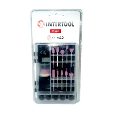 Комплект аксесуарів для гравера WT-0516 та DT-0517 42 од. INTERTOOL BT-0012