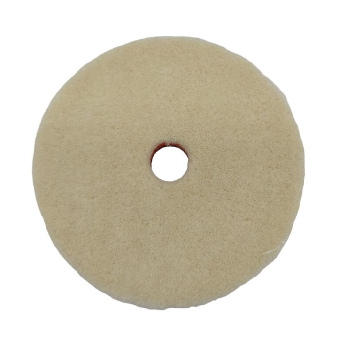 Купити Полірувальне коло ZviZZer Detail Pad Thermo Velour Wool Pad 130/15/130мм (беж) в Україні