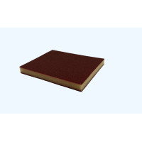 Абразивна губка Doubleflex SOFT PADS RED 123x98x13мм KOVAX SUPERFINE (червона)