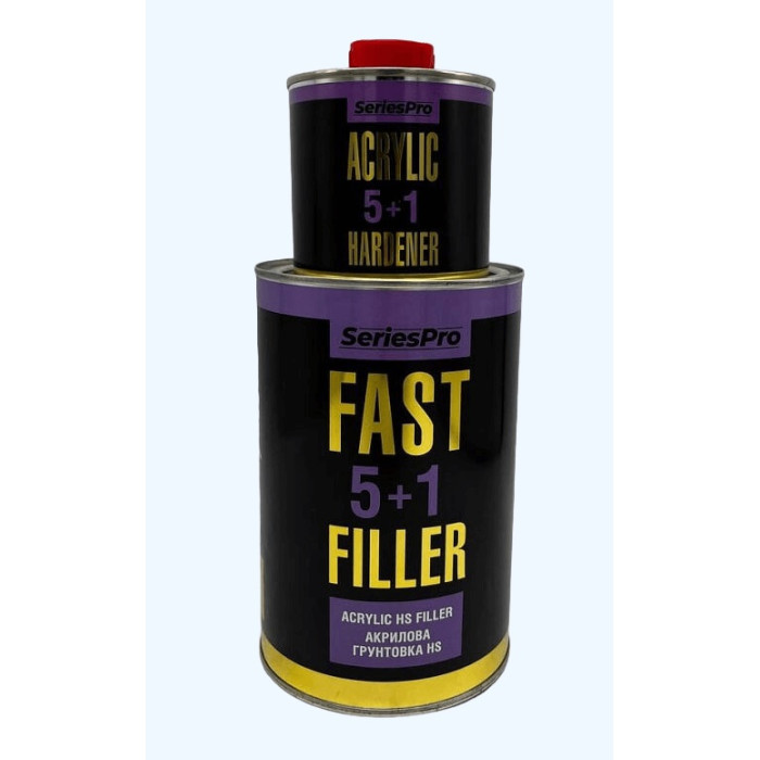 Купити Грунт акриловий сірий 1л CS System SeriesPro FastFiller 5+1 з відп. CS System SeriesPro Hardener 0.2л в Україні