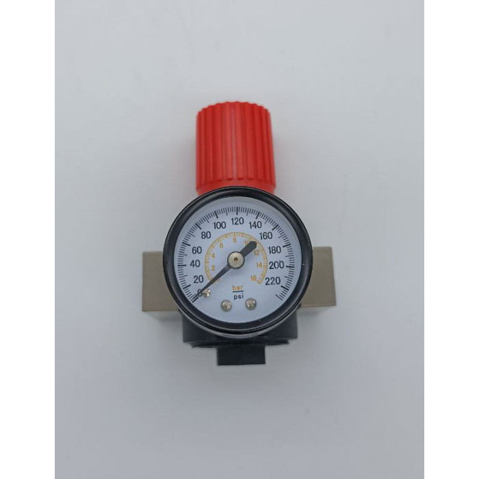 Купить Регулятор тиску 1/4", 1-16 бар, 1600 л/хв, професійний INTERTOOL PT-1429 в Україні