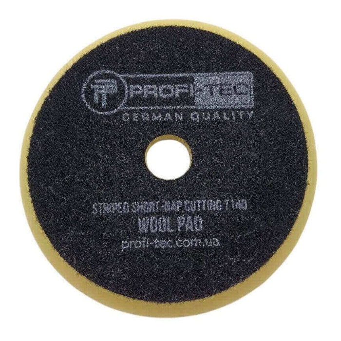 Купить Полировальная губка PROFI-TEC WOOL PAD STRIPED SHORT NAP CUTTING T140 в Украине
