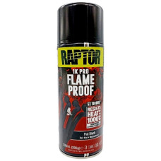 Термостійке покриття до 1000°C U-POL 1K RAPTOR Flameproof в аерозолі (чорна) 338мл