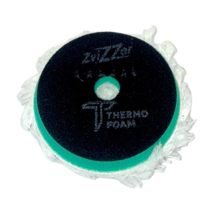 Купити Коло полірувальне ZviZZer Thermo Microfiber Pad Ø 90/30/80мм. (зелений) Жорстка основа в Україні