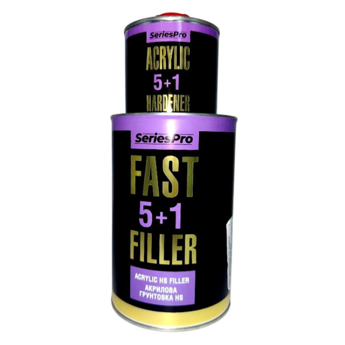 Купити Грунт акриловий CS System SeriesPro FastFiller 5+1 Чорний (1л+відп. 0.2л) в Україні