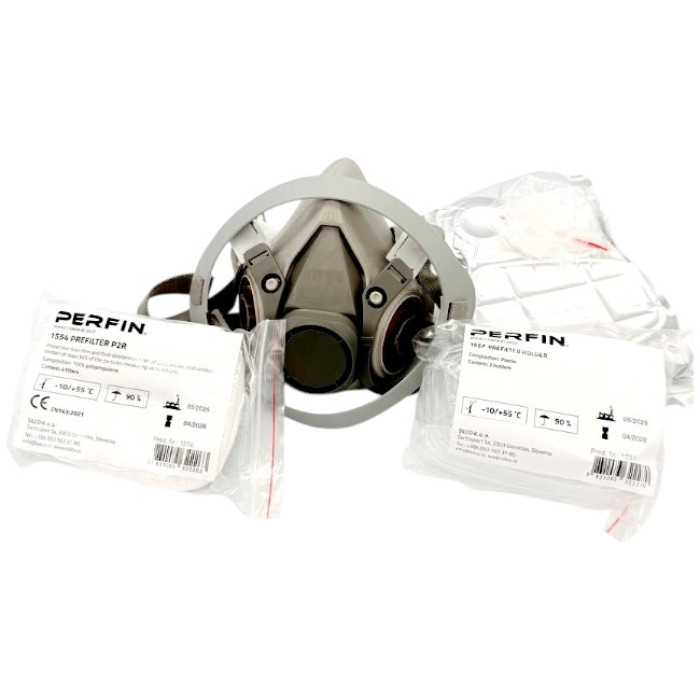 Купити Напівмаска малярська захисна Silco 1550 Pro Half Mask A1/P2 (з фільтрами) в Україні